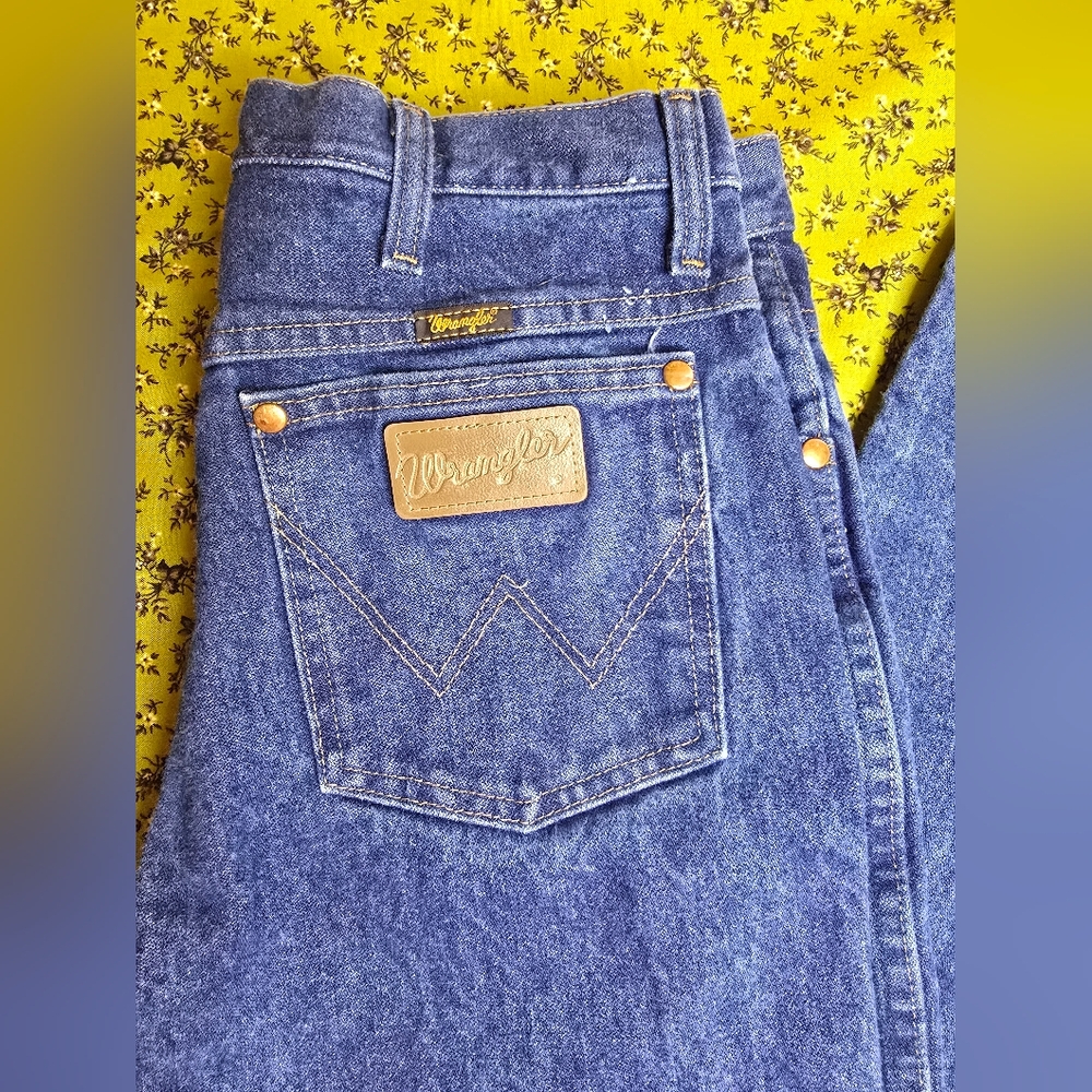 Wrangler Vintage 30×30 Cowgirl Cowboy Cotton Denim Jeans - Picture 2 of 8